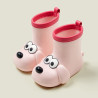 Children's rain boots outdoor non-slip waterproof rain boots cover puppy cartoon rain boots cute mid-top rain boots