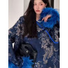 New Chinese style large size medium and long national style shirt for women