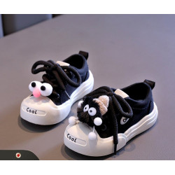 Girls' canvas shoes cute cartoon children's sneakers soft-soled non-slip casual sneakers