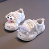 Girls' canvas shoes cute cartoon children's sneakers soft-soled non-slip casual sneakers