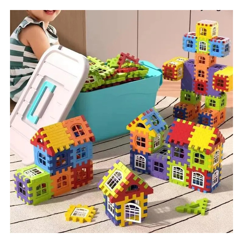 New large house building blocks children's assembly kindergarten toys boys and girls babies 3-6 years old gifts