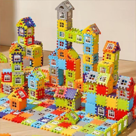 New large house building blocks children's assembly kindergarten toys boys and girls babies 3-6 years old gifts