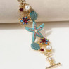 Exotic beach ocean starfish coral lake bracelet shell anchor diamond bracelet girls Bohemian