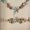Starfish and Shell Necklace Three-Piece Set