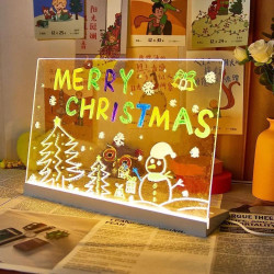 Reuse children's luminous drawing board diy handwriting board children's eye protection free pen can be erased
