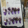 Color cat's eye carving pure handmade niche new Chinese style