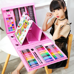 Children's watercolor pen cray painting tool brush oil painting stick primary school student stationery art painting set