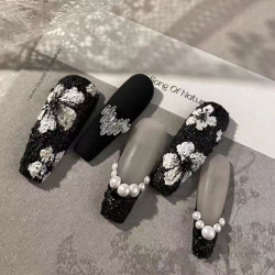 Finished wearable nail polish Hepburn style popular nail stickers