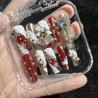 Pure handmade snowflake bell gorgeous Angra red handmade wearable armor