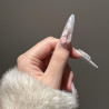 Pure handmade temperament nail art French cat eye wearable nail tips