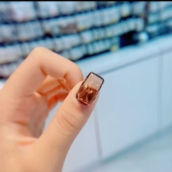 Autumn and winter Maillard nail art, fashionable Chinese pure handmade nail art, wearable nail art