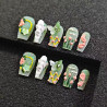 Korean green fresh lady angel butterfly autumn and winter nail art wear