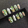 Korean green fresh lady angel butterfly autumn and winter nail art wear