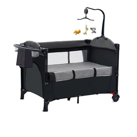 Baby cot foldable stitching large bed portable baby bed diaper table multifunctional mobile newborn cradle