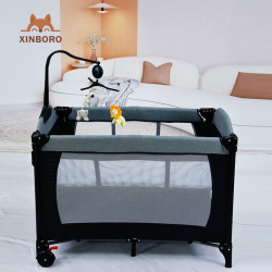 Baby cot foldable stitching large bed portable baby bed diaper table multifunctional mobile newborn cradle