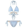 Swimsuit mermaid diamond chain European and American pure desire style binding belt