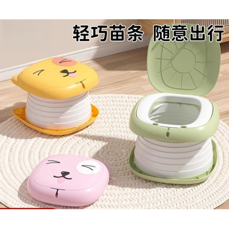 Portable toilet stool for boys and girls home car travel folding children's toilet seat