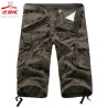 Five-point trousers, plaid trousers, breathable three-point trousers, men's casual loose camouflage shorts