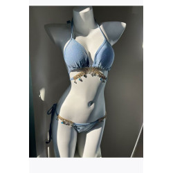 Swimsuit mermaid diamond chain European and American pure desire style binding belt