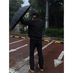 Three-proof coach jacket men's flight suit jacket silhouette stand-up collar fashion brand baseball suit