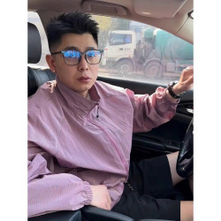 [DEBROGLIE] · Camouflage stand-up collar thin sports sunscreen · Summer trend youth clip