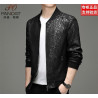 High-grade genuine leather jacket men's short calfskin jacket baseball collar casual jacket