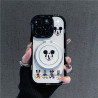 Suitable for Apple trendy cream case winking Mickey