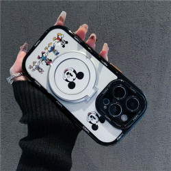 Suitable for Apple trendy cream case winking Mickey