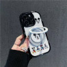 Suitable for Apple trendy cream case winking Mickey