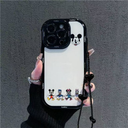 Suitable for Apple trendy cream case winking Mickey
