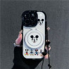 Suitable for Apple trendy cream case winking Mickey