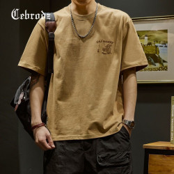 Cebrodz blockbuster short-sleeved loose fashion brand short-sleeved printed cotton T-shirt