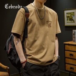 Cebrodz blockbuster short-sleeved loose fashion brand short-sleeved printed cotton T-shirt
