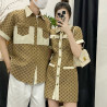 Couple's clothing, light luxury style, high-end, one skirt and one dress, fashionable Polo dress