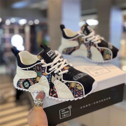 Casual soft-soled thick-soled cloth-faced lacing dad shoes sports comfortable low-top men's shoes