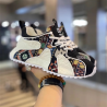 Casual soft-soled thick-soled cloth-faced lacing dad shoes sports comfortable low-top men's shoes