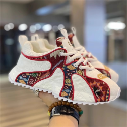 Casual soft-soled thick-soled cloth-faced lacing dad shoes sports comfortable low-top men's shoes