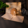 Ferris wheel 3d three-dimensional greeting card paper handmade card three-dimensional book foldable simple