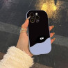 Contrast color hiding coal balls Apple phone case suitable for iPhone16 soft case