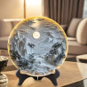 Ancient style imitation relief three-dimensional round disc ornament study tea room desk exquisite table setting