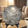 Ancient style imitation relief three-dimensional round disc ornament study tea room desk exquisite table setting