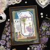 Four seasons messenger PET three-dimensional gold-plated stickers high-quality ins style creative plants and flowers
