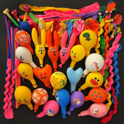 Children's rabbit balloons, various shapes, various shapes, cartoons, mixed long balloons, children's toys