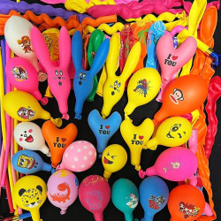 Children's rabbit balloons, various shapes, various shapes, cartoons, mixed long balloons, children's toys