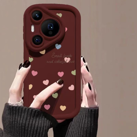 English color love apple puff phone case