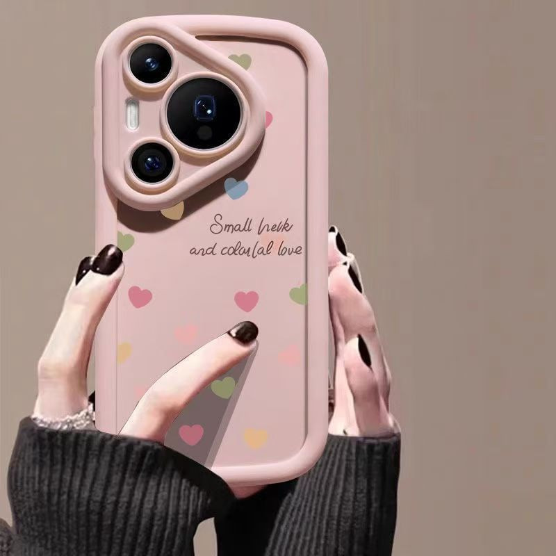 English color love apple puff phone case