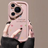 English color love apple puff phone case