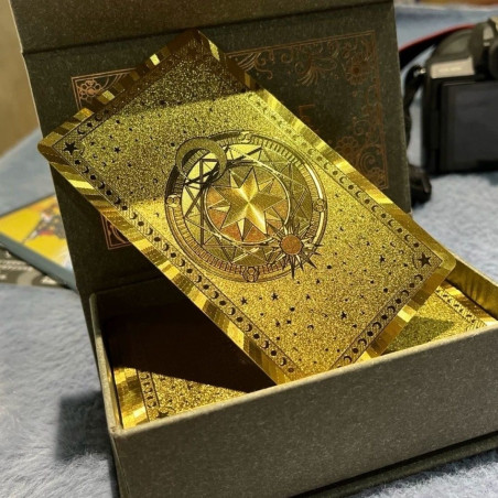 78 popular classic Wet full set of tower cards gold foil laser technology pet waterproof plastic beginners