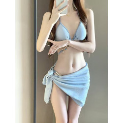 Swimsuit mermaid diamond chain European and American pure desire style binding belt