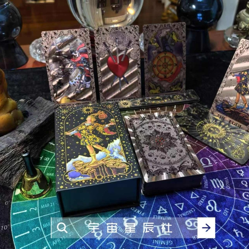 78 popular classic Wet full set of tower cards gold foil laser technology pet waterproof plastic beginners